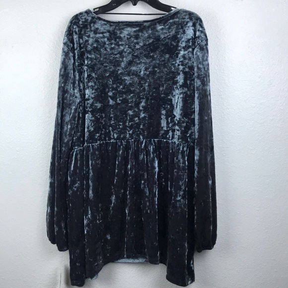 NWT Style & Co Velvet Embroidered Peasant Blouse - Picture 11 of 14